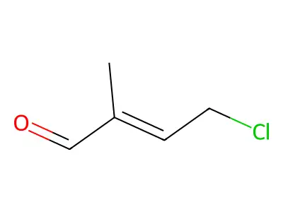 4-Chloro-2-methylbut-2-enal structure
