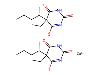 Pentobarbital Calcium structure