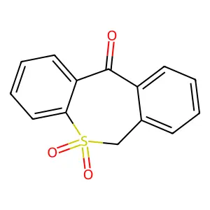 Dibenzo(b,e)thiepin-11(6H)-one-5,5-dioxide structure