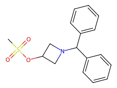 1-(Diphenylmethyl)azetidin-3-yl methanesulfonate structure