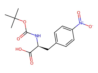 Boc-4-nitro-D-phenylalanine structure