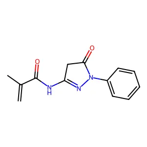 N-(4,5-Dihydro-5-oxo-1-phenyl-1H-pyrazol-3-yl)methacrylamide structure