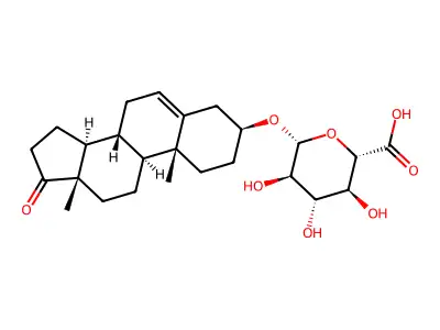 Dehydroepiandrosterone 3-Glucuronide structure