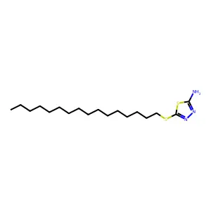 5-(十六烷硫基)-1,3,4-噻二唑-2-胺 structure