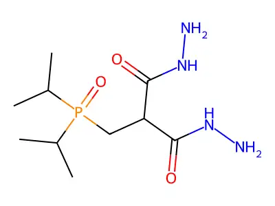 2-[Di(propan-2-yl)phosphorylmethyl]propanedihydrazide structure