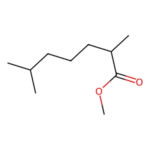 Methyl 2,6-dimethylheptanoate structure
