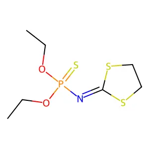 2-(Diethoxyphosphinothioylimino)-1,3-dithiolane structure