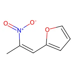2-(2-Nitro-1-propen-1-yl)furan structure