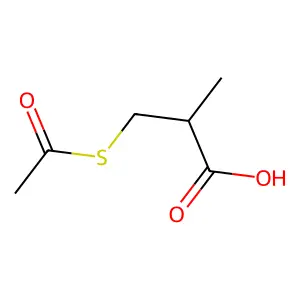 3-(乙酰硫基)-2-甲基丙酸 structure