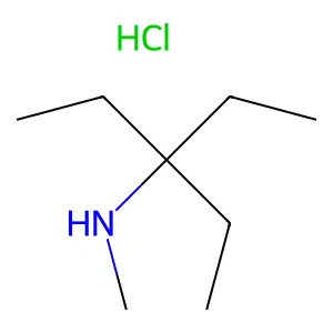 Propylamine, 1,1-diethyl-N-methyl-, hydrochloride structure