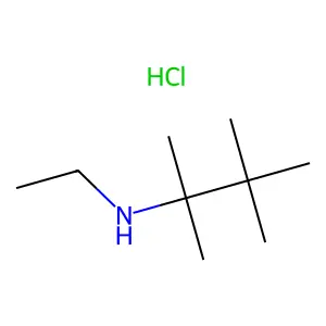 Propylamine, N-ethyl-1,1,2,2-tetramethyl-, hydrochloride structure