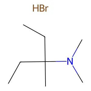 Propylamine, 1-ethyl-N,N,1-trimethyl-, hydrobromide structure
