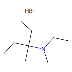 Propylamine, N,1-diethyl-N,1-dimethyl-, hydrobromide structure