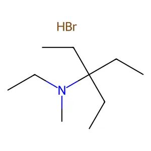 Propylamine, N-methyl-N,1,1-triethyl-, hydrobromide structure