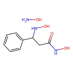 β-羟胺基肉桂酰异羟肟酸 structure