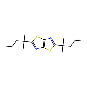 Thiazolo(5,4-d)thiazole, 2,5-bis(1,1-dimethylbutyl)- structure