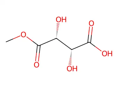 2,3-Dihydroxy-4-methoxy-4-oxobutanoic acid structure