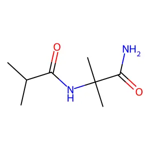 N(2)-Isobutyryl-2-methylalaninamide structure