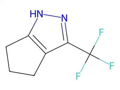 3-(Trifluoromethyl)-1,4,5,6-tetrahydrocyclopenta[c]pyrazole structure