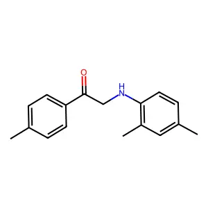 2-(2,4-Dimethylanilino)-1-(4-methylphenyl)ethanone structure
