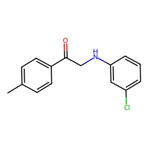 2-(3-Chloroanilino)-1-(4-methylphenyl)ethanone structure