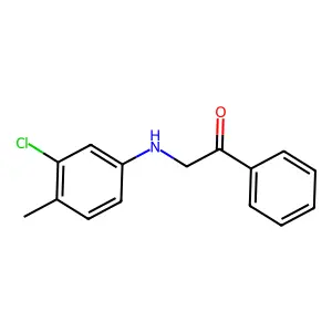2-(3-Chloro-4-methylanilino)-1-phenylethanone structure