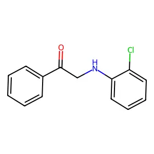 2-(2-Chloroanilino)-1-phenylethanone structure