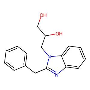 3-(2-Benzyl-benzoimidazol-1-yl)-propane-1,2-diol structure