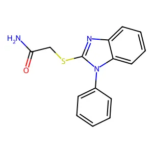 2-[(1-Phenyl-1H-benzimidazol-2-yl)sulfanyl]acetamide structure