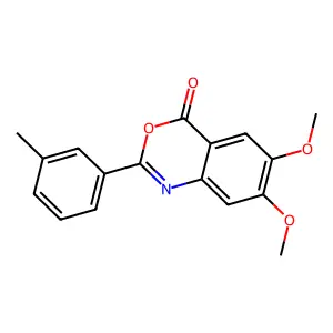 6,7-dimethoxy-2-(3-methylphenyl)-4H-3,1-benzoxazin-4-one structure