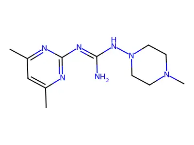 1-(4,6-Dimethylpyrimidin-2-yl)-3-(4-methylpiperazin-1-yl)guanidine structure