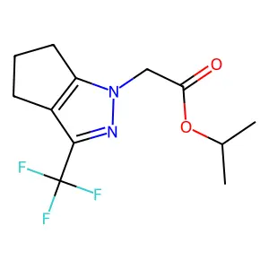 1-Methylethyl 5,6-dihydro-3-(trifluoromethyl)-1(4H)-cyclopentapyrazoleacetate structure