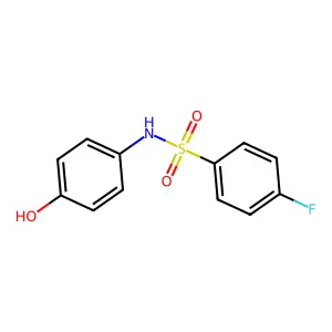 4-fluoro-N-(4-hydroxyphenyl)benzenesulfonamide structure