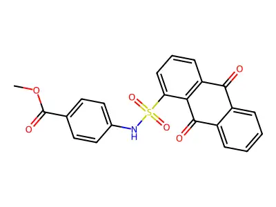 Methyl 4-[(9,10-dioxoanthracen-1-yl)sulfonylamino]benzoate structure
