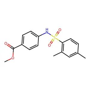 Methyl 4-{[(2,4-dimethylphenyl)sulfonyl]amino}benzoate structure