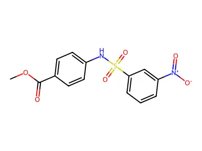 Methyl 4-[(3-nitrophenyl)sulfonylamino]benzoate structure
