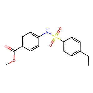 Methyl 4-[(4-ethylphenyl)sulfonylamino]benzoate structure