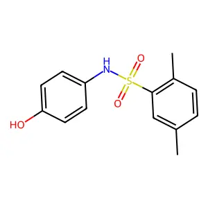 N-(4-hydroxyphenyl)-2,5-dimethylbenzenesulfonamide structure