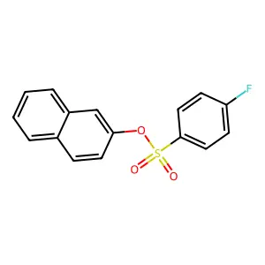2-Naphthyl 4-fluorobenzenesulfonate structure