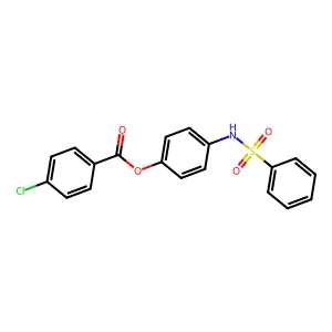 [4-(Benzenesulfonamido)phenyl] 4-chlorobenzoate structure