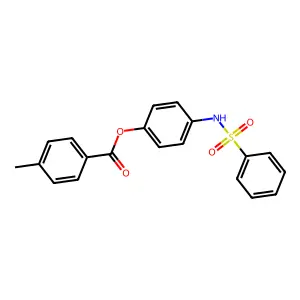 [4-(Benzenesulfonamido)phenyl] 4-methylbenzoate structure