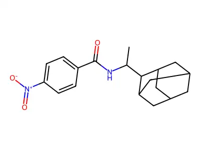 N-[1-(2-adamantyl)ethyl]-4-nitrobenzamide structure