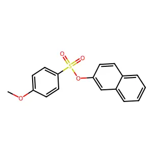 Naphthalen-2-yl 4-methoxybenzenesulfonate structure