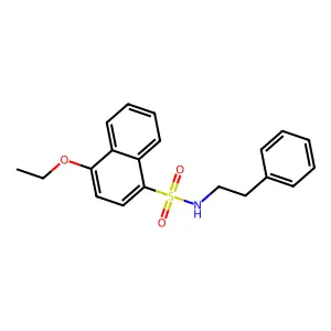 4-乙氧基-N-苯乙基萘-1-磺酰胺 structure