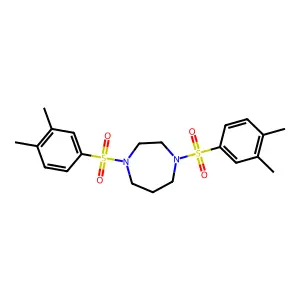 1,4-Bis[(3,4-dimethylphenyl)sulfonyl]-1,4-diazepane structure