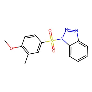 1-(4-Methoxy-3-methylphenyl)sulfonylbenzotriazole structure