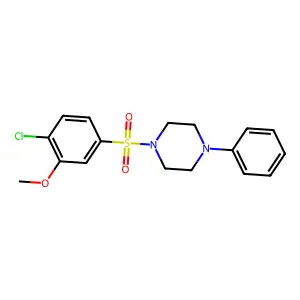 1-(4-Chloro-3-methoxyphenyl)sulfonyl-4-phenylpiperazine structure