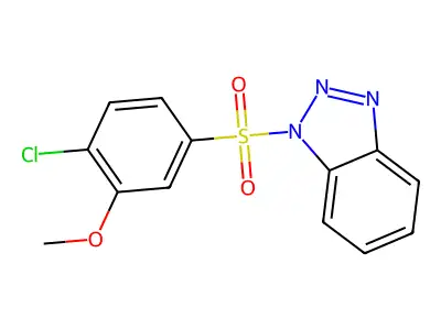1-(4-Chloro-3-methoxyphenyl)sulfonylbenzotriazole structure