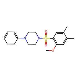 1-(2-Methoxy-4,5-dimethylbenzenesulfonyl)-4-phenylpiperazine structure