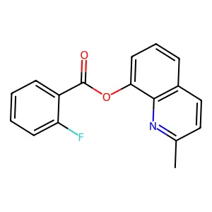 (2-Methylquinolin-8-yl) 2-fluorobenzoate structure